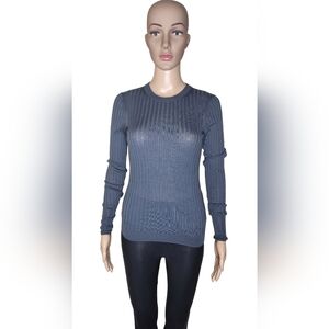 *NWT ATM Anthony Thomas Melilo women's slate gray crew neck pullover sweater SP